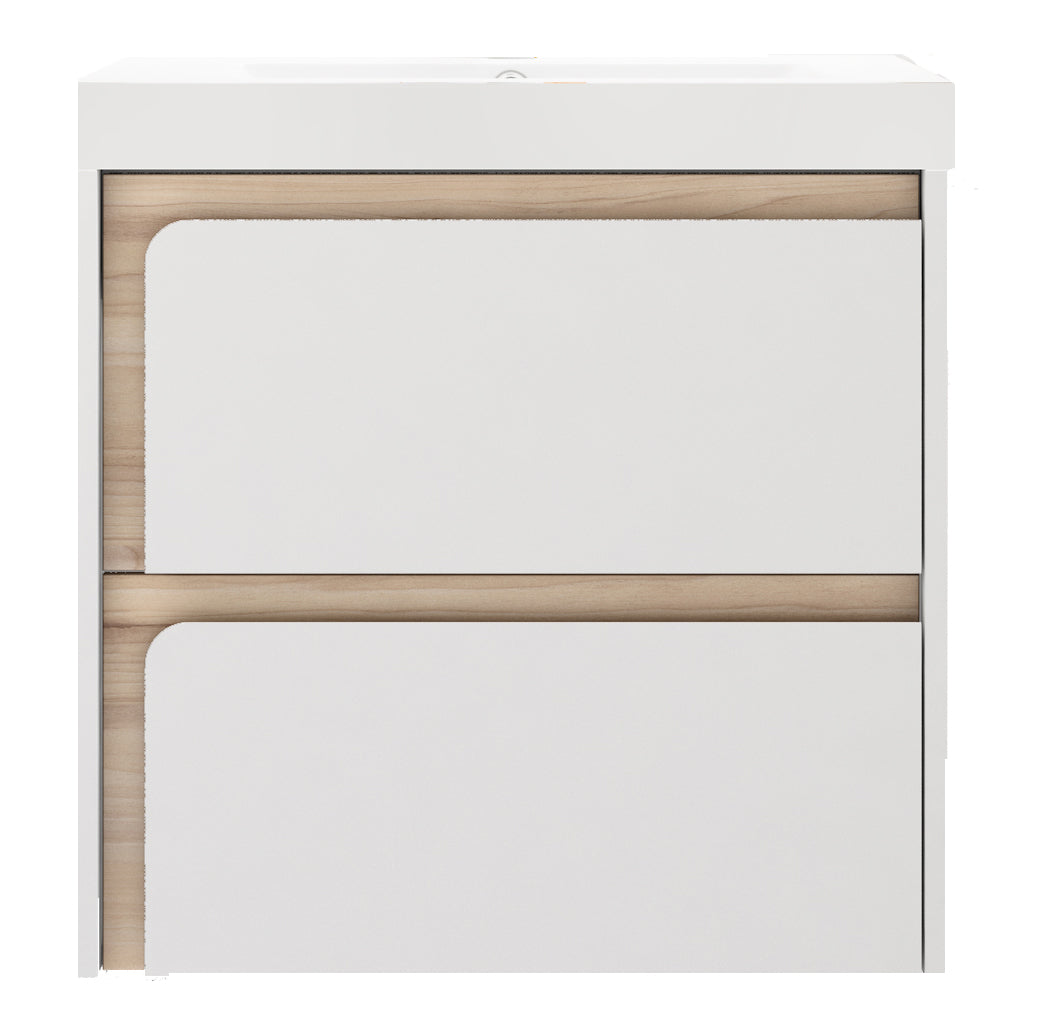 Indico 800 2Drw W/Hung Unit White/Aliso