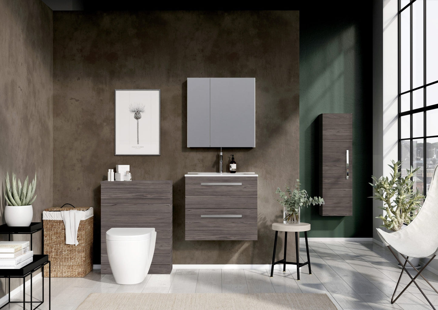 Aquatrend 500 1 Door Mirror Cabinet