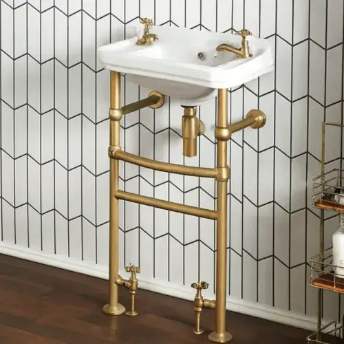 Holborn Basin Stand 850X464 Brush Brass