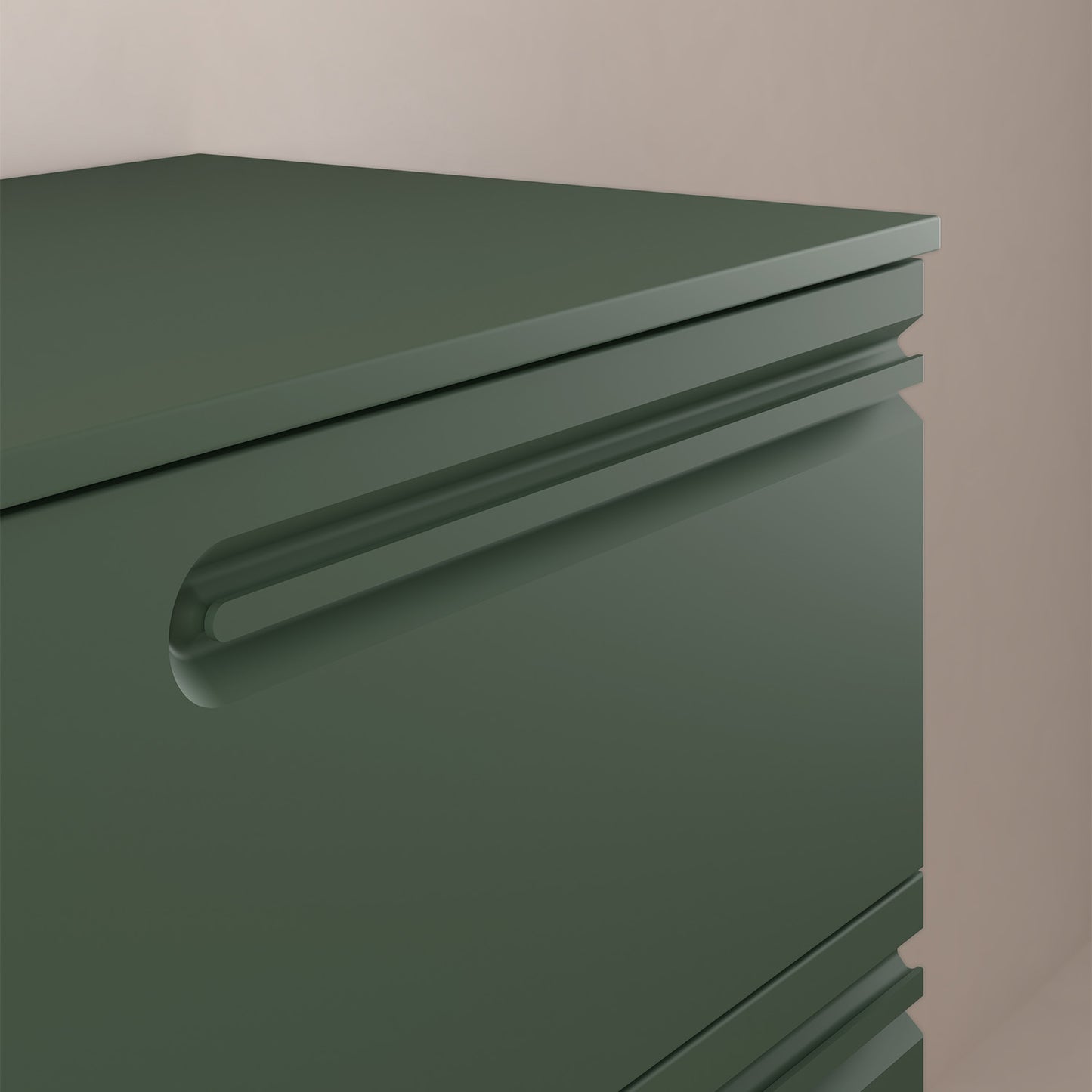 Econic 60Cm 2Dr W/H Unit Forest Green R/H