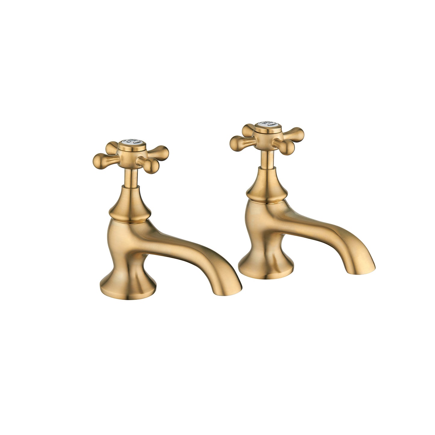 Edwardian Bath Taps Brushed Brass