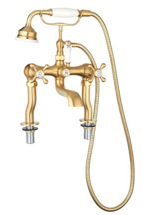 Edwardian Bath Shower Mixer Brushed Brass