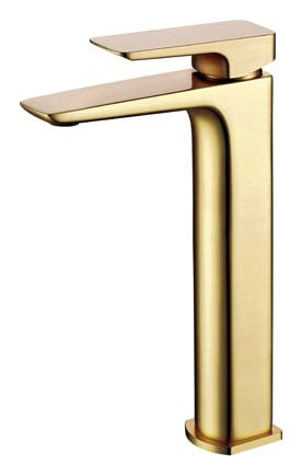 New Sabre Tall Mono Basin Mixer B/Brass