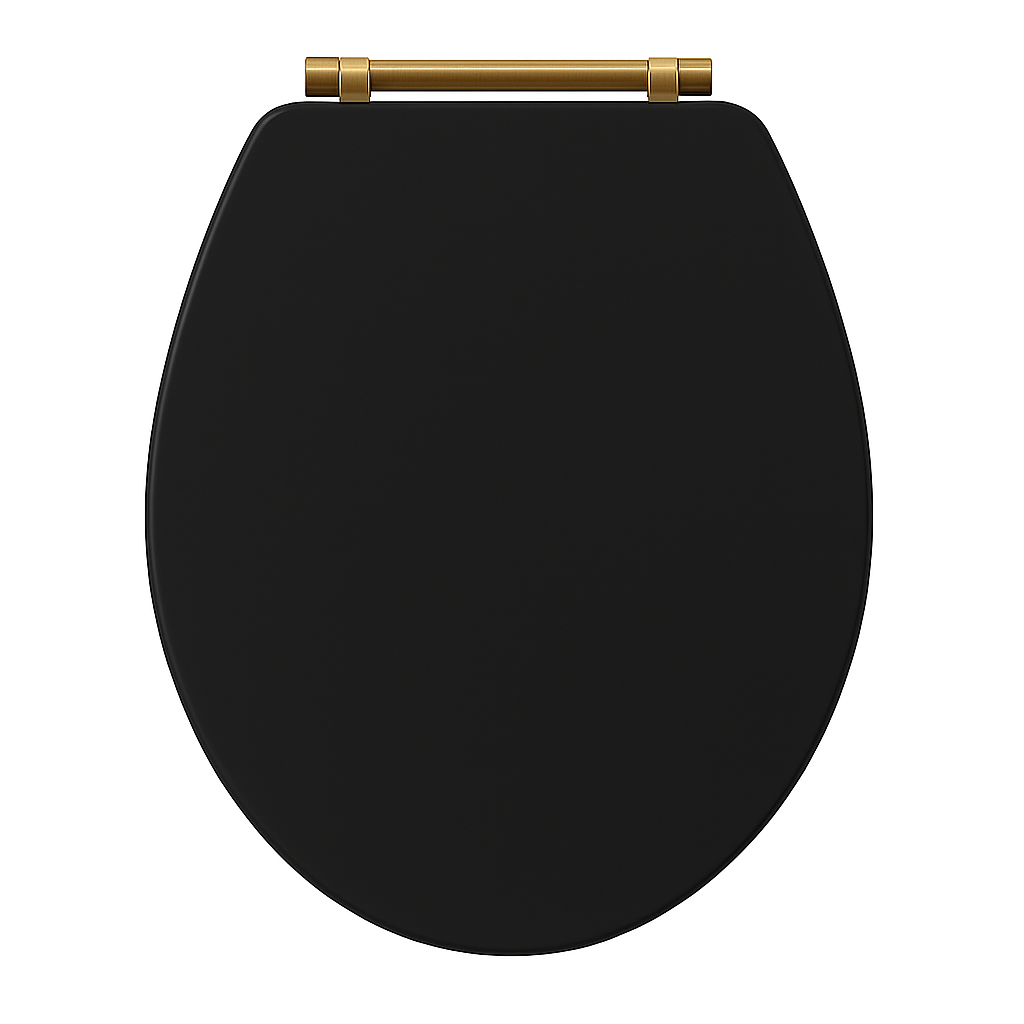 New Holborn Seat Black-Brass Hinge