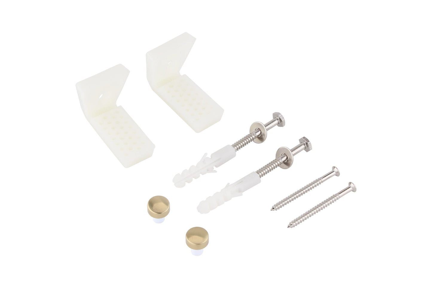 Universal Pan To Floor Fixing Kit B/Brass