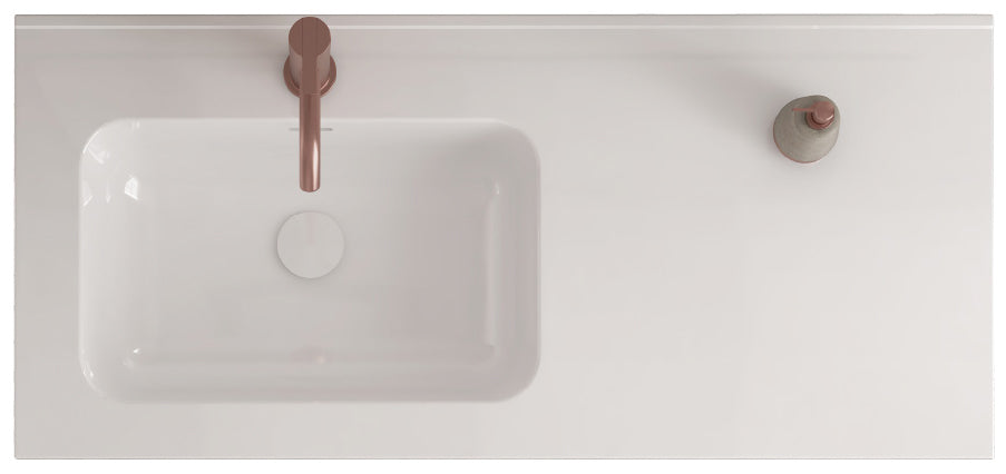 Enzo Square 1000 L/H Basin Matt White