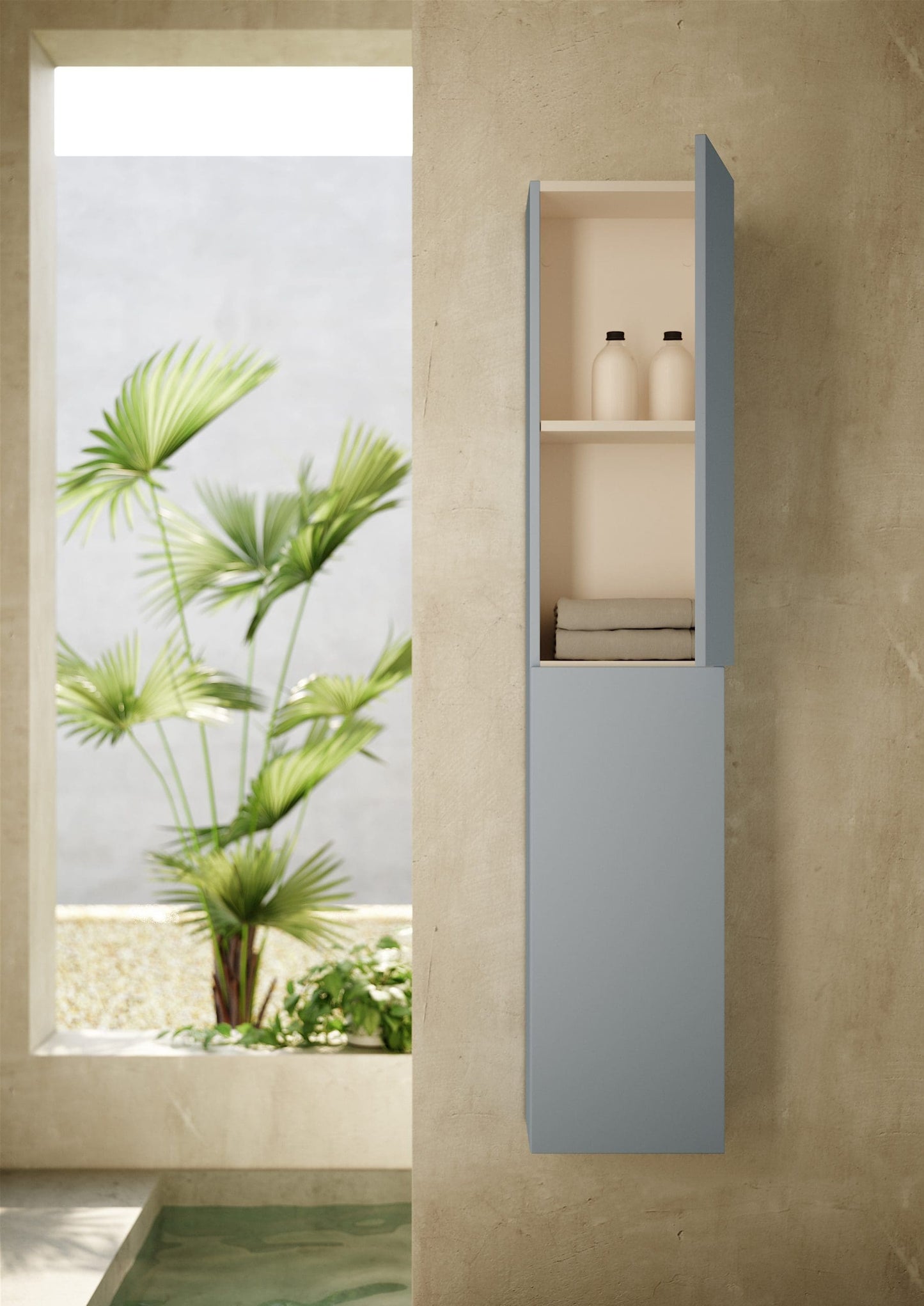 Logika 2Dr Tall Unit Pure Blue