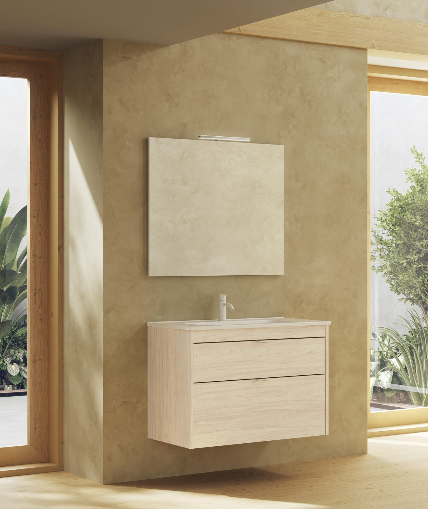 Logika 800 2Drw Unit Arctic Walnut