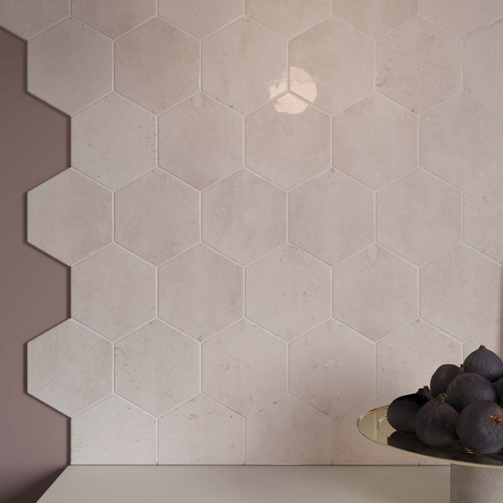 Hope Rose Hexagon Wall Tile