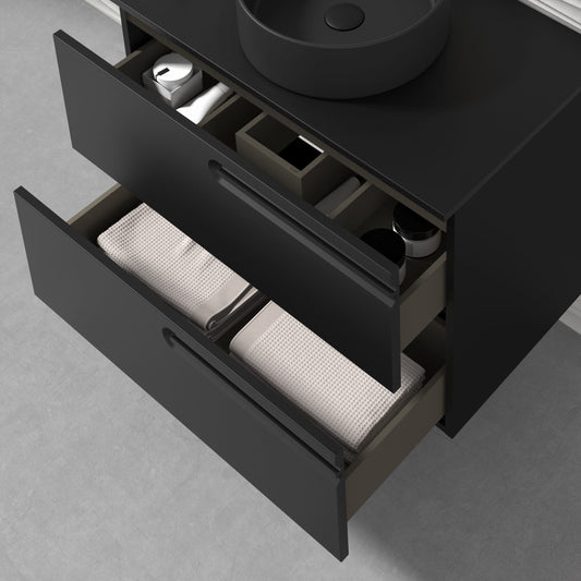 Econic 80Cm 2Dr W/H Unit Matt Black