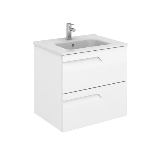 Vitale 600 Slimline W/H Unit Gloss White