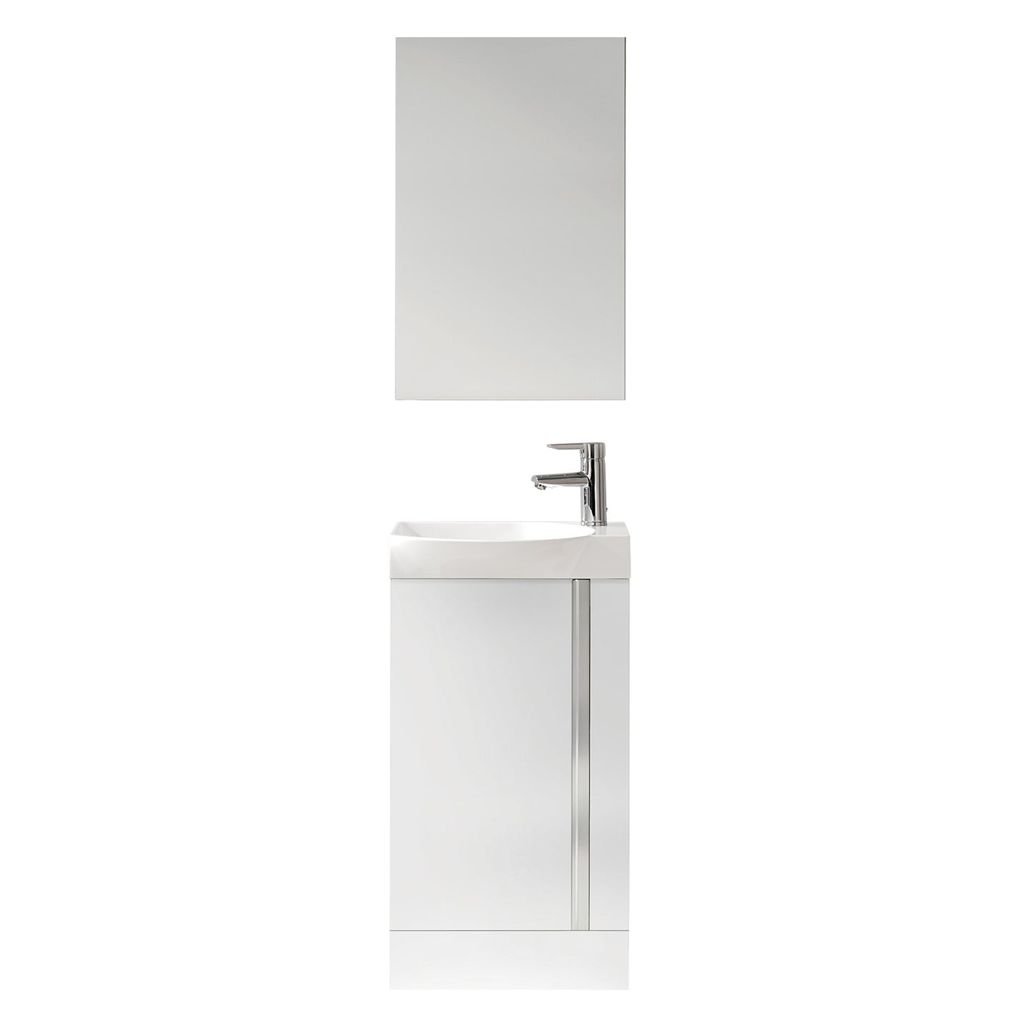 Elegance Floor Standing Set Gloss White
