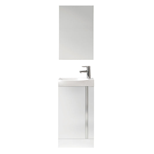Elegance Floor Standing Set Gloss White
