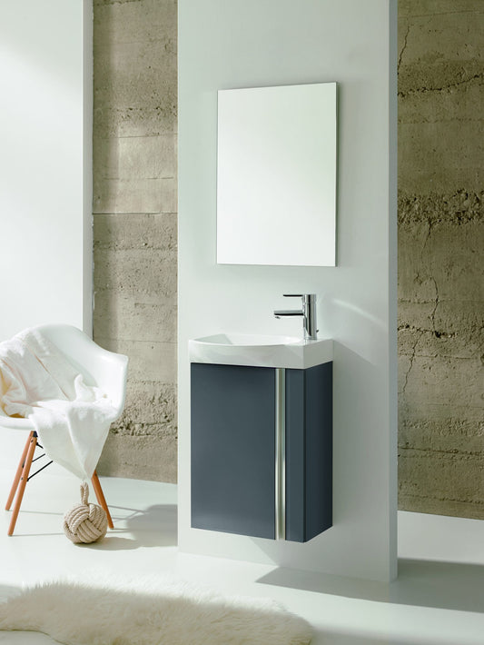 Elegance 45Cm W/Hung Unit Set Gloss Grey