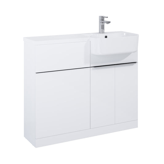 Linea 1000 2 Dr + Wc Unit R/H White