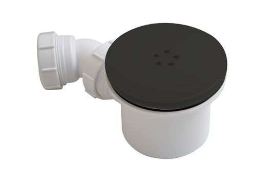 Fastflow 90Mm Shower Waste Matt Black