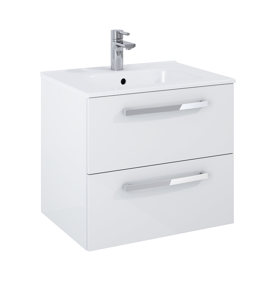 Aquatrend 600 W/Hung Vanity Unit & Basin