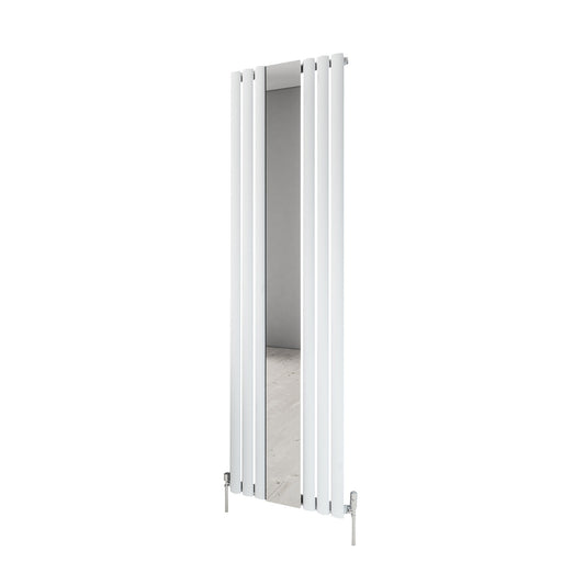 Moda Vertical Steel Rail 500X1800 White Mirror