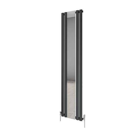 Moda Vertical Steel Rail 380X1800 Graphite Mirror