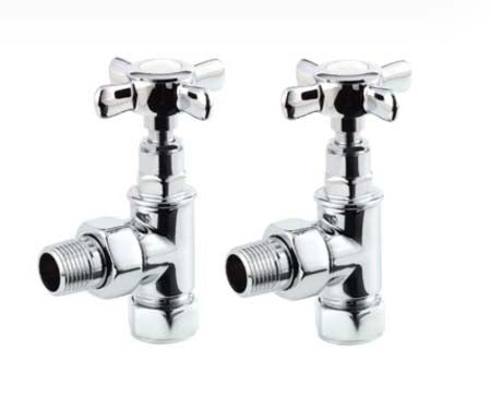 Angled Traditional Valves Chrome