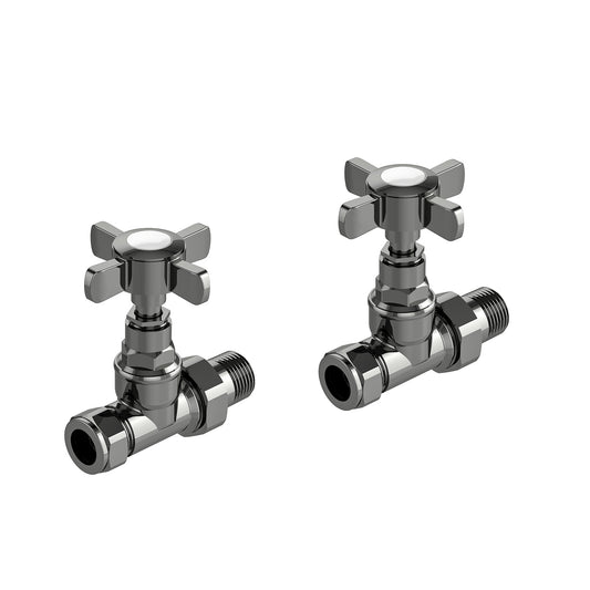 Straight Traditional Valves Black Nickel