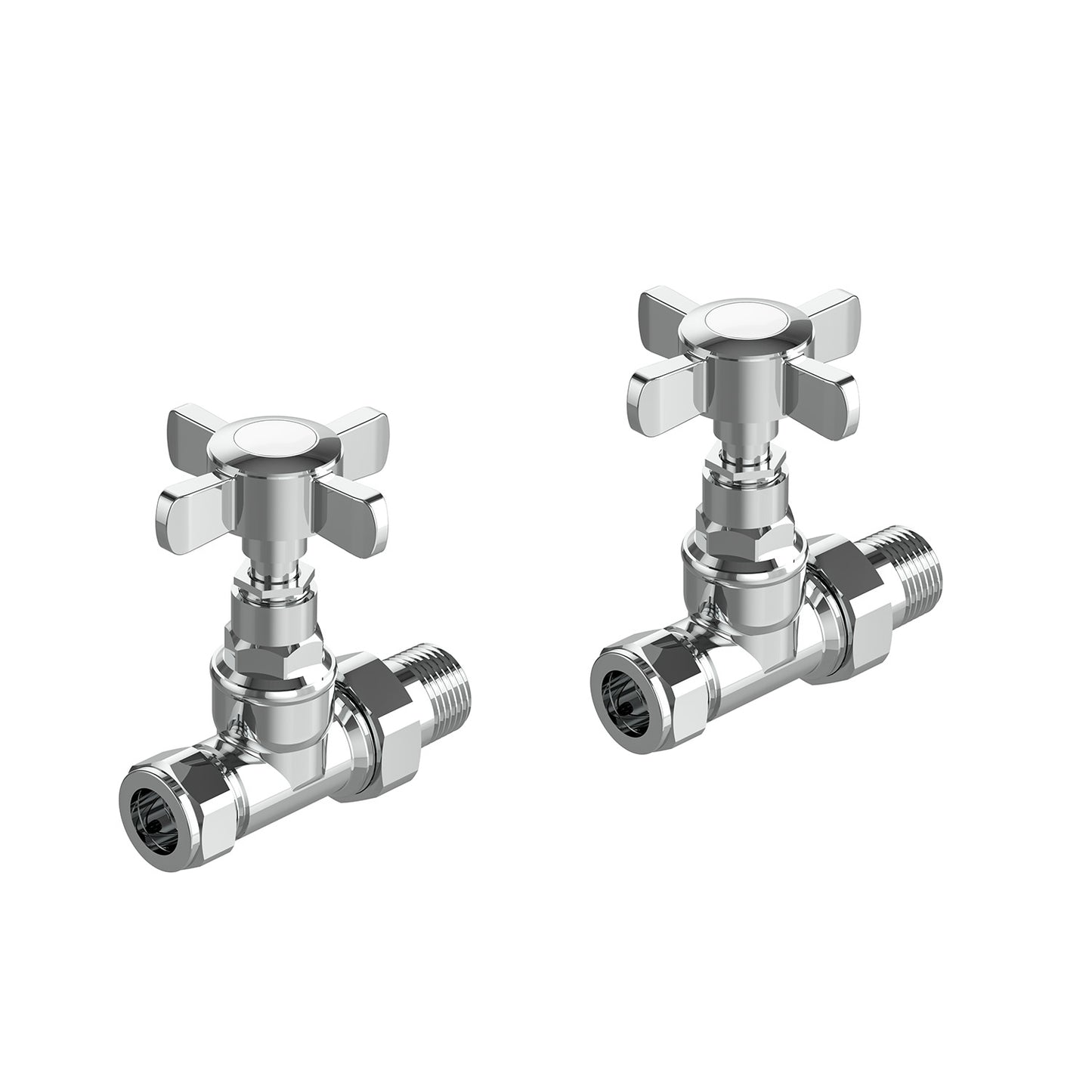 Straight Traditional Valves Chrome