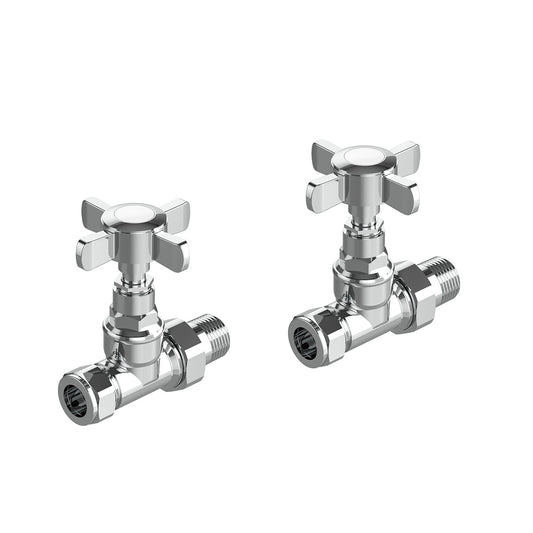 Straight Traditional Valves Chrome