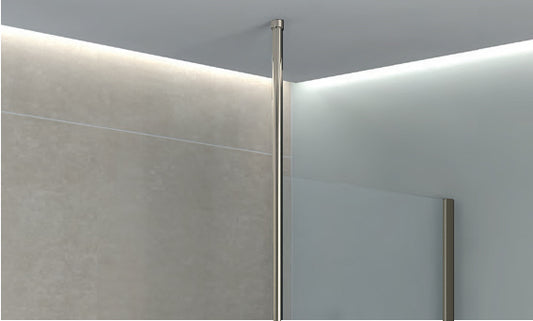 Mineral Walk-In Floor Ceiling Post M/Grey