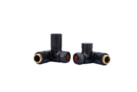 Dual Fuel Corner Valve Black