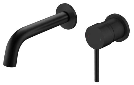 Mineral Wall Mounted Bath Filler Black