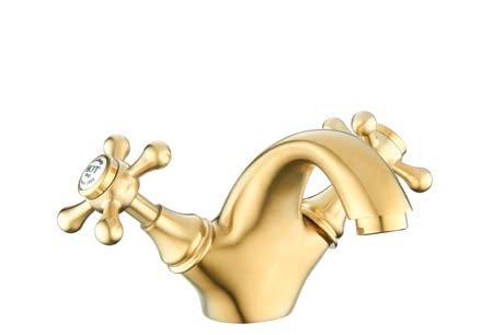 Edwardian Short Neck Basin Mixer B/Brass
