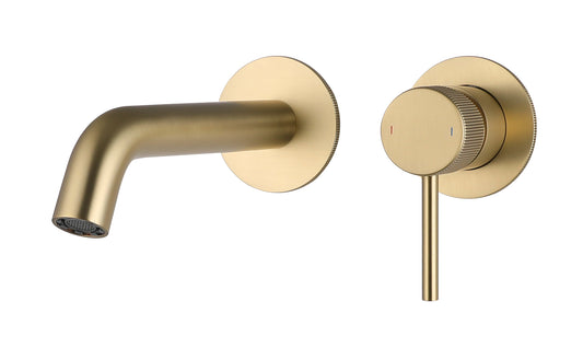 Mineral Fluted W/Mount Basin Mixer B/Brass