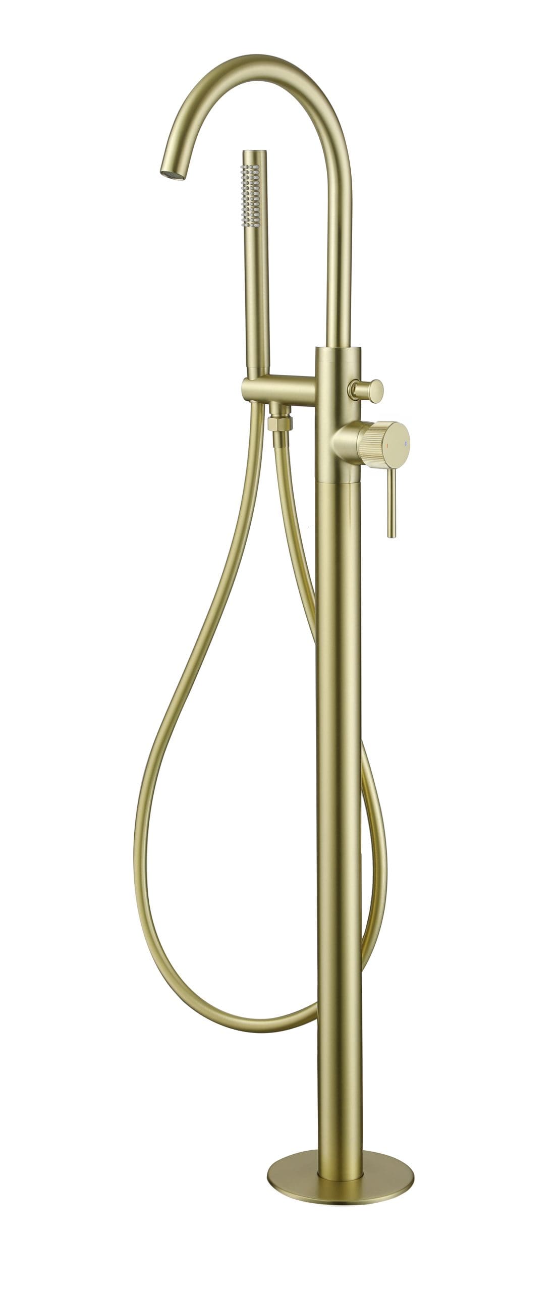 Mineral Fluted F/Stand B.S.M Brushed Brass