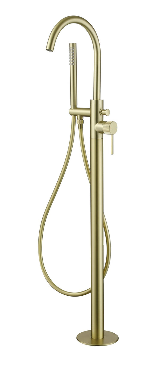 Mineral Fluted F/Stand B.S.M Brushed Brass