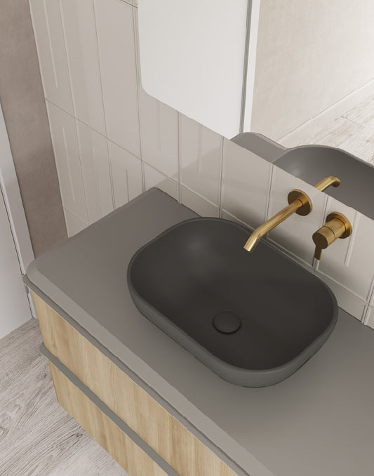 Block Countertop Basin Cotton