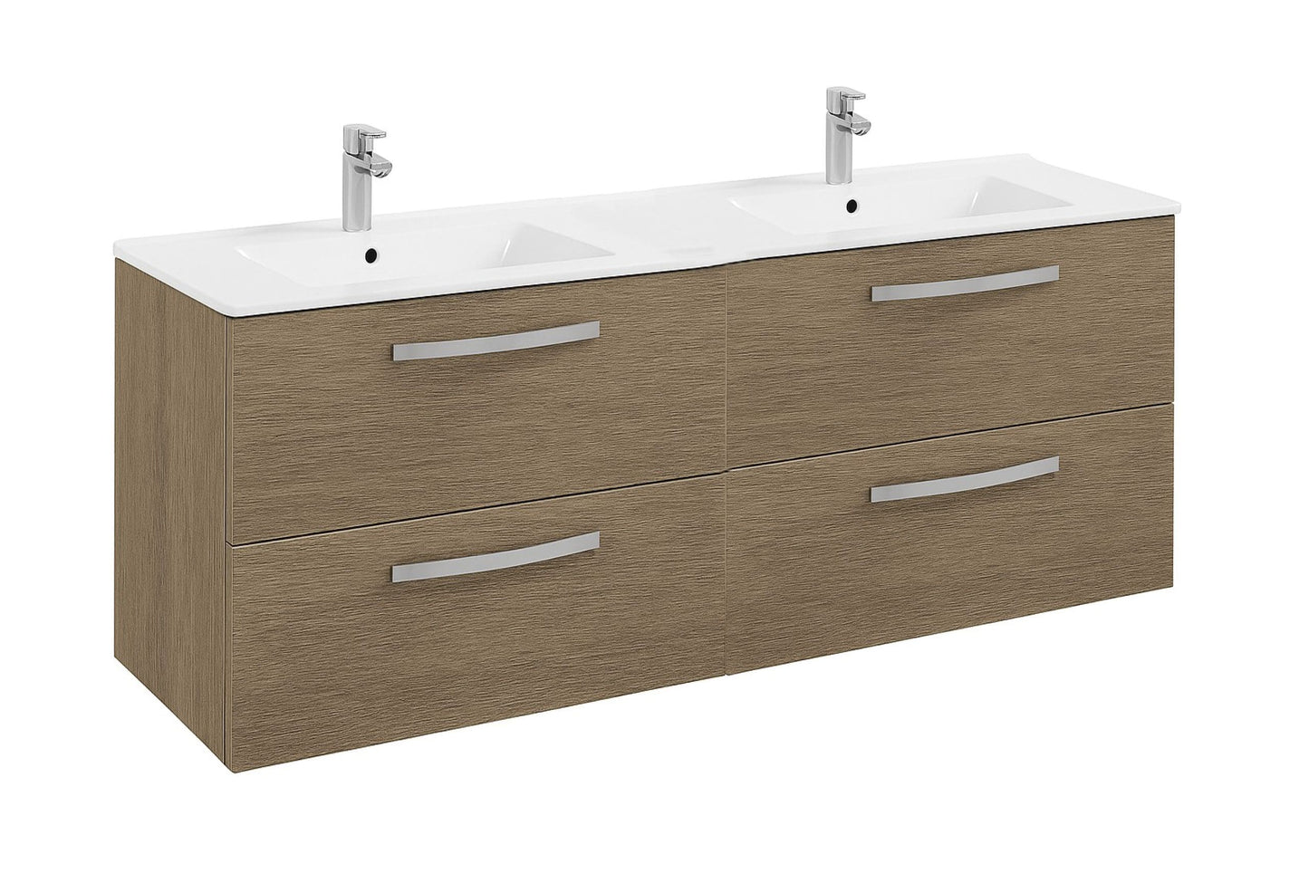 Aquatrend 120 W/H Unit & Basin Oak