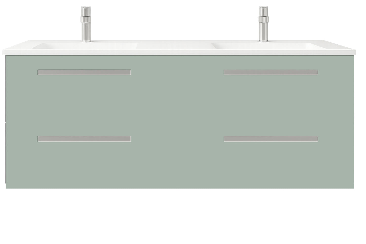 Aquatrend 120 W/H Unit & Basin Sage Green