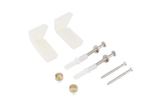 Universal Pan To Floor Fixing Kit B/Brass