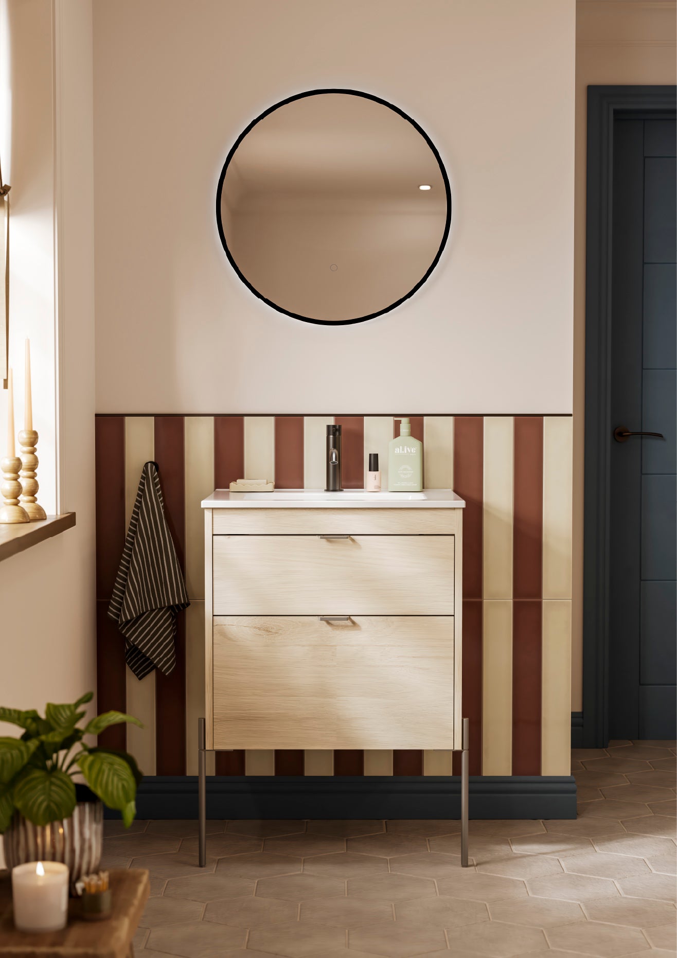 Logika 600 2Drw Unit Arctic Walnut