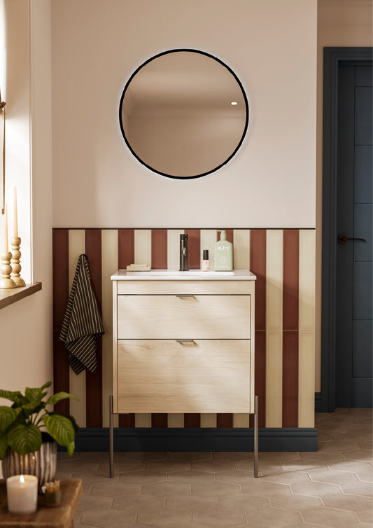 Logika 600 2Drw Unit Arctic Walnut