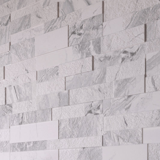 Oswald White Split Face Wall Tile