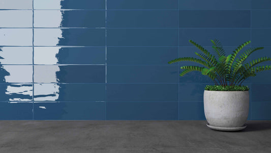 Gradient Plain Denim Wall Tile