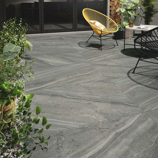 Brit Stone Grey Floor Tile