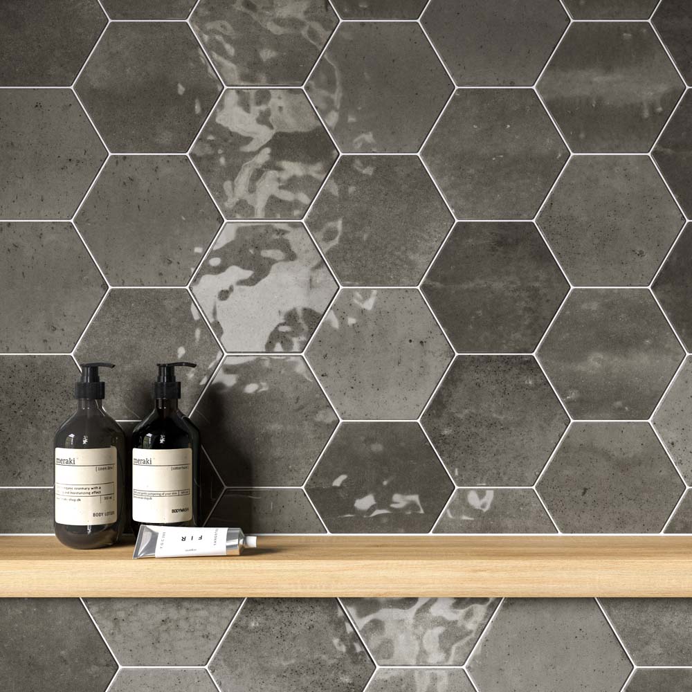 Hope Ash Hexagon Wall Tile