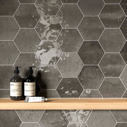 Hope Ash Hexagon Wall Tile